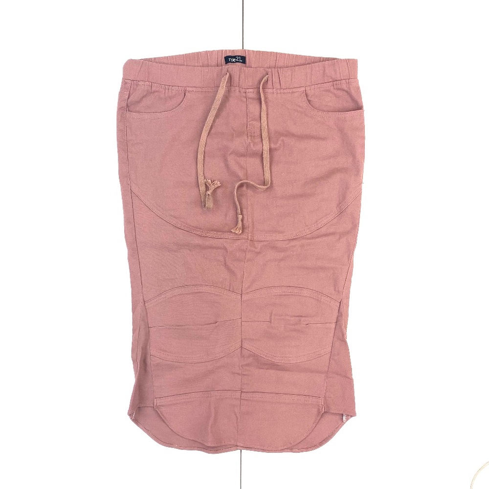 Danielle Celeste Upcycle Denim Pencil Skirt / MED.